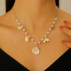Wholesale Alloy Necklace With Dolphin Shell Conch Starfish Animal Zodiac Pendant Electroplated Design For Women