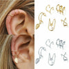 Wholesale Alloy Nonpierced Women's Geometric Ushaped Doublelayer Ear Studs Electroplated