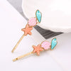 Wholesale Alloy Ocean Style Starfish Shell Conch Hairpin Hair Accessories For Women With Electroplating