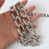 Wholesale Alloy Ochain Necklace With Mixed Gem Inlay Electroplating And Geometric Style For Women