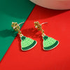 Wholesale Alloy Oil Dropping Christmas Series Fashion Festive Women's Pin Earrings