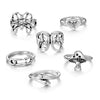 Wholesale Alloy Old Style Geometric Smiley Face Ring Set