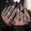 Wholesale Alloy Old Style Geometric Smiley Face Ring Set