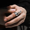Wholesale Alloy Old Style Geometric Smiley Face Ring Set