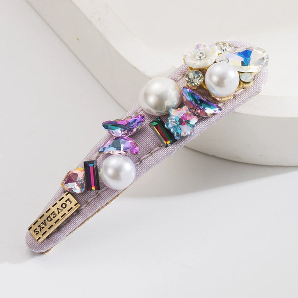 Wholesale Alloy Oneword Clip With Rhinestone Flowers And Butterflies For Women
