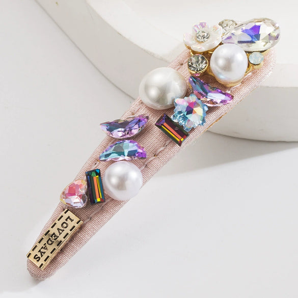 Wholesale Alloy Oneword Clip With Rhinestone Flowers And Butterflies For Women