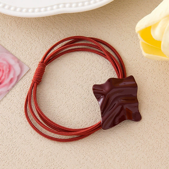 Wholesale Alloy Oval Geometric Handmade Hair Accessories Hair Rope Hair Ring