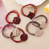 Wholesale Alloy Oval Geometric Handmade Hair Accessories Hair Rope Hair Ring