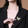 Wholesale Alloy Pearl Butterfly Flower Brooch For Women With Electroplating Design