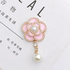 Wholesale Alloy Pearl Camellia Pendant Dripping Oil Jewelry Accessories For Mobile Phone Shell Decoration