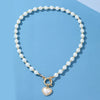 Wholesale Alloy Pearl Chain Necklace With Diamond And Geometric Design For Women French Retro Style