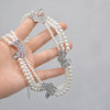 Wholesale Alloy Pearl Diamond Multi Layer Clavicle Necklace For Women With Geometric Style And Electroplating Treatment