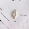 Wholesale Alloy Pearl Diamond Round Heart Double Hanging Earrings Jewelry Accessories
