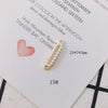 Wholesale Alloy Pearl Diamond Round Heart Double Hanging Earrings Jewelry Accessories