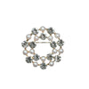 Wholesale Alloy Pearl Hollow Drill Geometric Constellation Electroplated Brooch For Women