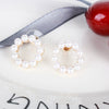 Wholesale Alloy Pearl Inlaid Geometric Earrings For Women