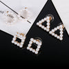 Wholesale Alloy Pearl Inlaid Geometric Earrings For Women