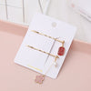 Wholesale Alloy Pearl Tassel Gold Inlaid Word Clip Hair Accessories For Women