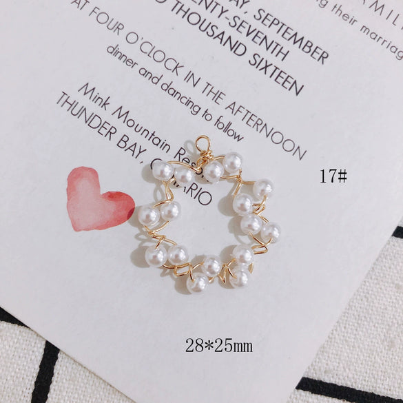 Wholesale Alloy Pearl Tassel Pendant Earrings Jewelry Accessories