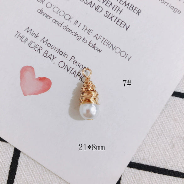 Wholesale Alloy Pearl Tassel Pendant Earrings Jewelry Accessories
