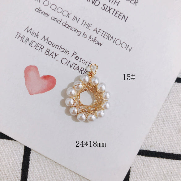 Wholesale Alloy Pearl Tassel Pendant Earrings Jewelry Accessories