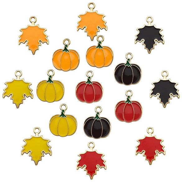 Wholesale Alloy Pendant Accessories With Simple Style Leaf Pattern And Dripping Oil Technology
