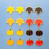 Wholesale Alloy Pendant Accessories With Simple Style Leaf Pattern And Dripping Oil Technology