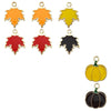 Wholesale Alloy Pendant Accessories With Simple Style Leaf Pattern And Dripping Oil Technology