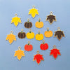 Wholesale Alloy Pendant Accessories With Simple Style Leaf Pattern And Dripping Oil Technology