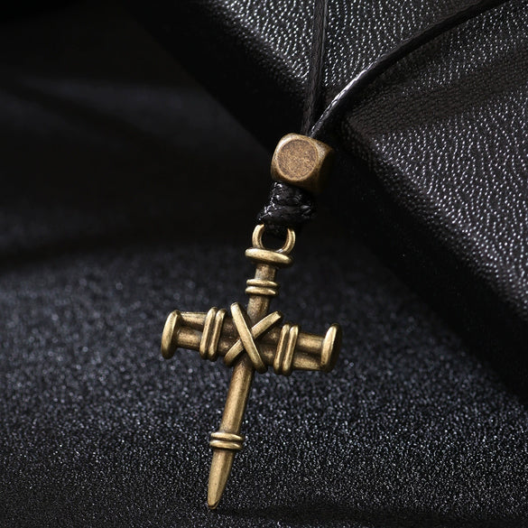 Wholesale Alloy Pendant Necklace Retro Unisex Word Pattern