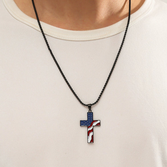 Wholesale Alloy Pendant Necklace With Geometric Pattern Electroplated Unisex Style
