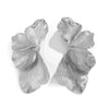 Wholesale Alloy Personality Double Layer Five Petal Flower Leaves Tassel Electroplated Women's Earrings