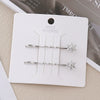 Wholesale Alloy Princess Style Planet Pearl Moon Snowflake Flower One Word Clip Hairpin With Electroplating