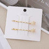 Wholesale Alloy Princess Style Planet Pearl Moon Snowflake Flower One Word Clip Hairpin With Electroplating
