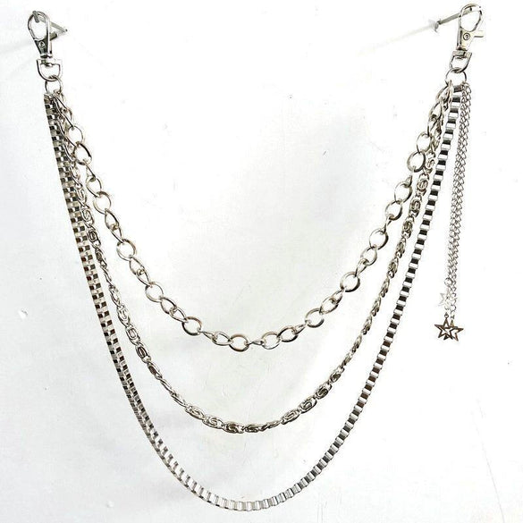Wholesale Alloy Punk Hip Hop Female Chain Waist Pants Chain