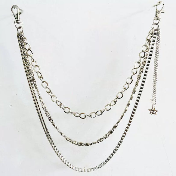 Wholesale Alloy Punk Hip Hop Female Chain Waist Pants Chain