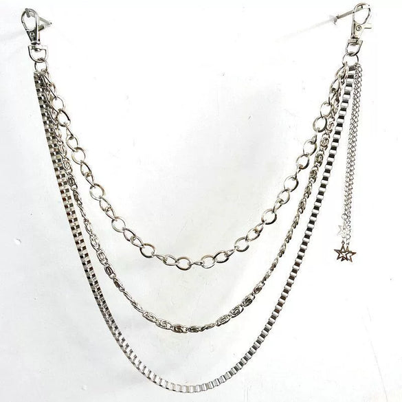 Wholesale Alloy Punk Hip Hop Female Chain Waist Pants Chain