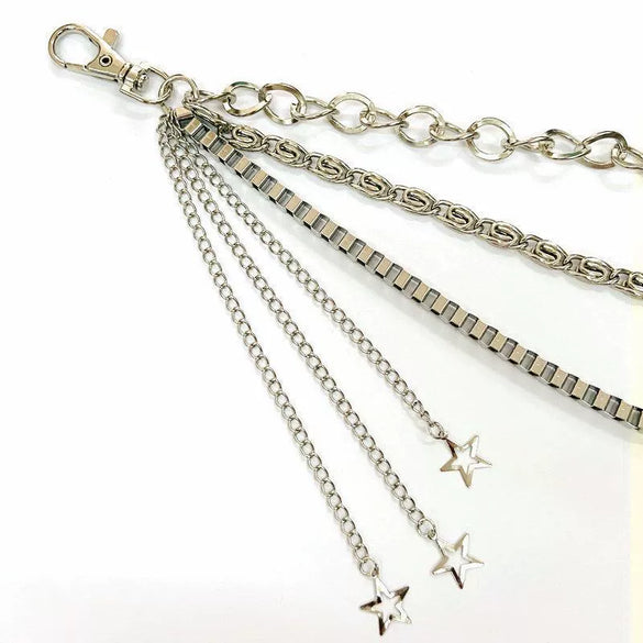 Wholesale Alloy Punk Hip Hop Female Chain Waist Pants Chain