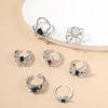 Wholesale Alloy Punk Style Irregular Spider Opening Ring Set For Women With Electroplating And Geometric Animal Zodiac Patterns