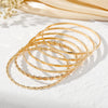Wholesale Alloy Punk Vintage Geometric Twist And Glow Bracelet With Electroplating