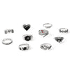 Wholesale Alloy Retro Animal Geometric Ring With Poker Card Pattern Electroplating For Women