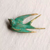 Wholesale Alloy Retro Animal Swallow Electroplated Women's Brooch