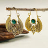 Wholesale Alloy Retro Animal Zodiac Sacred Wings Moth Earrings For Women With Electroplating