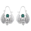 Wholesale Alloy Retro Animal Zodiac Sacred Wings Moth Earrings For Women With Electroplating