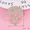 Wholesale Alloy Retro Antique Skull Head Accessories Gun Black Ghost Head Mask Electroplated Mobile Phone Case Jewelry Materials