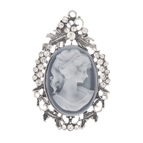 Wholesale Alloy Retro Antique Skull Head Accessories Gun Black Ghost Head Mask Electroplated Mobile Phone Case Jewelry Materials