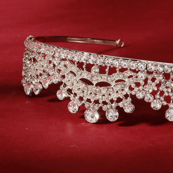 Wholesale Alloy Retro Baroque Style Flower Patterned Electroplated Women's Crown For Children's Birthday And Wedding Photography As Wedding Dress Accessories