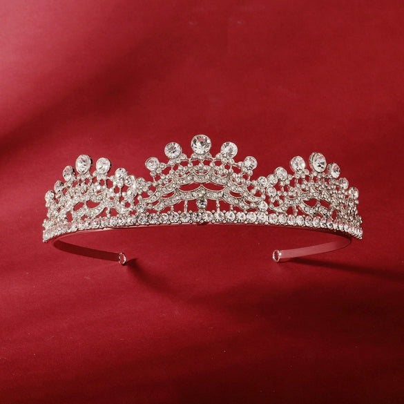 Wholesale Alloy Retro Baroque Style Flower Patterned Electroplated Women's Crown For Children's Birthday And Wedding Photography As Wedding Dress Accessories