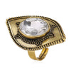 Wholesale Alloy Retro Diamondencrusted Turtle Ring For Women