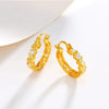 Wholesale Alloy Retro Geometric Earrings Plated With Gold
